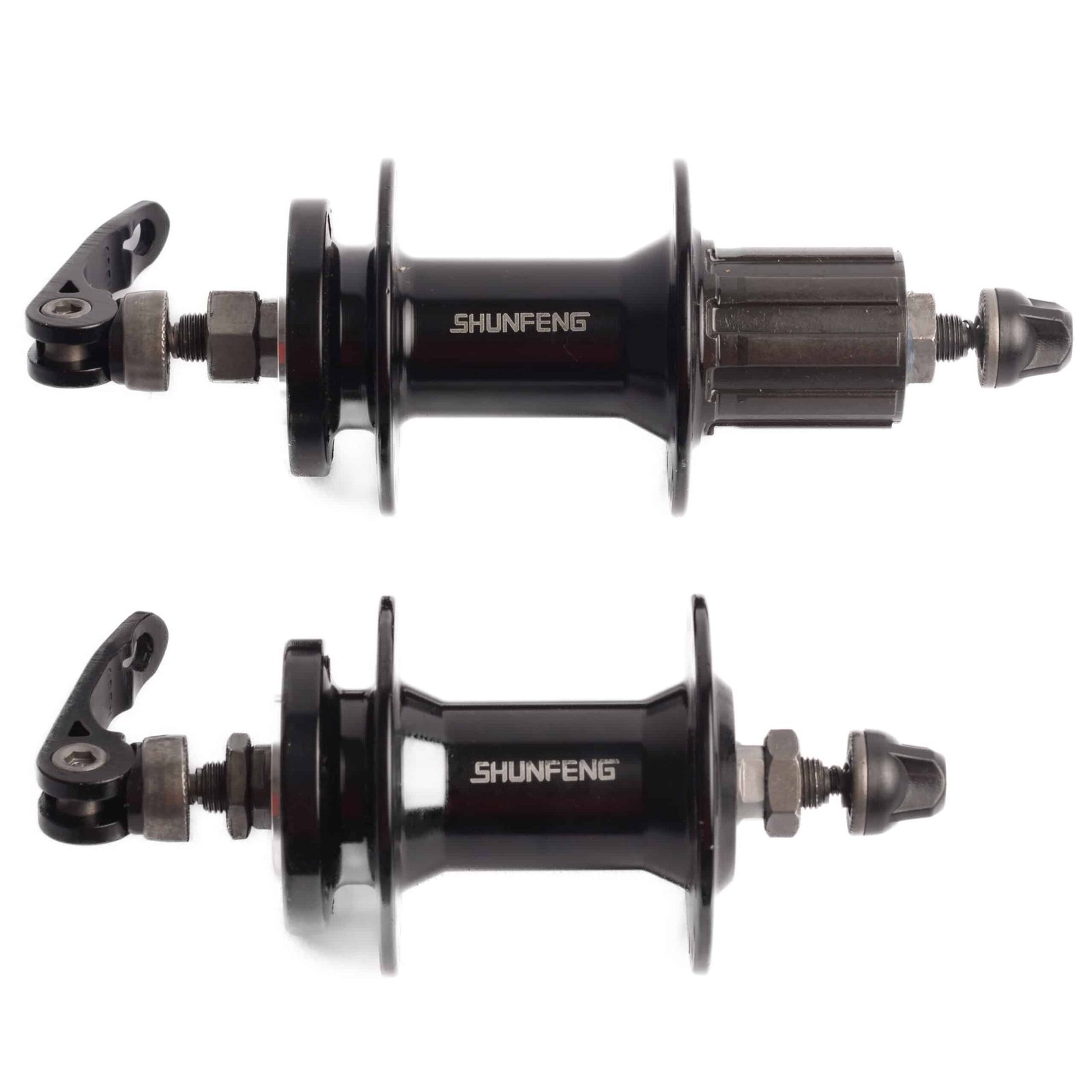 Par de mazas SHUNFENG casette 6t 32/36h A Rulemanes