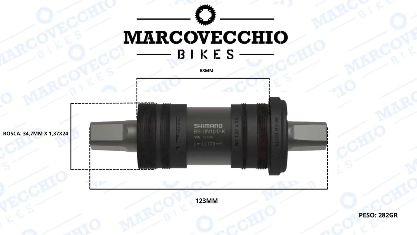 SHIMANO BB-UN101 PUNTA CUADRADA