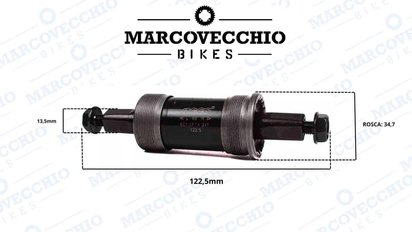 NECO A RULEMANES 122,5MM 34.7 DER/IZQ