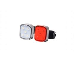 KIT LUCES LIT RIDING Delantera y Trasera 120LM Usb
