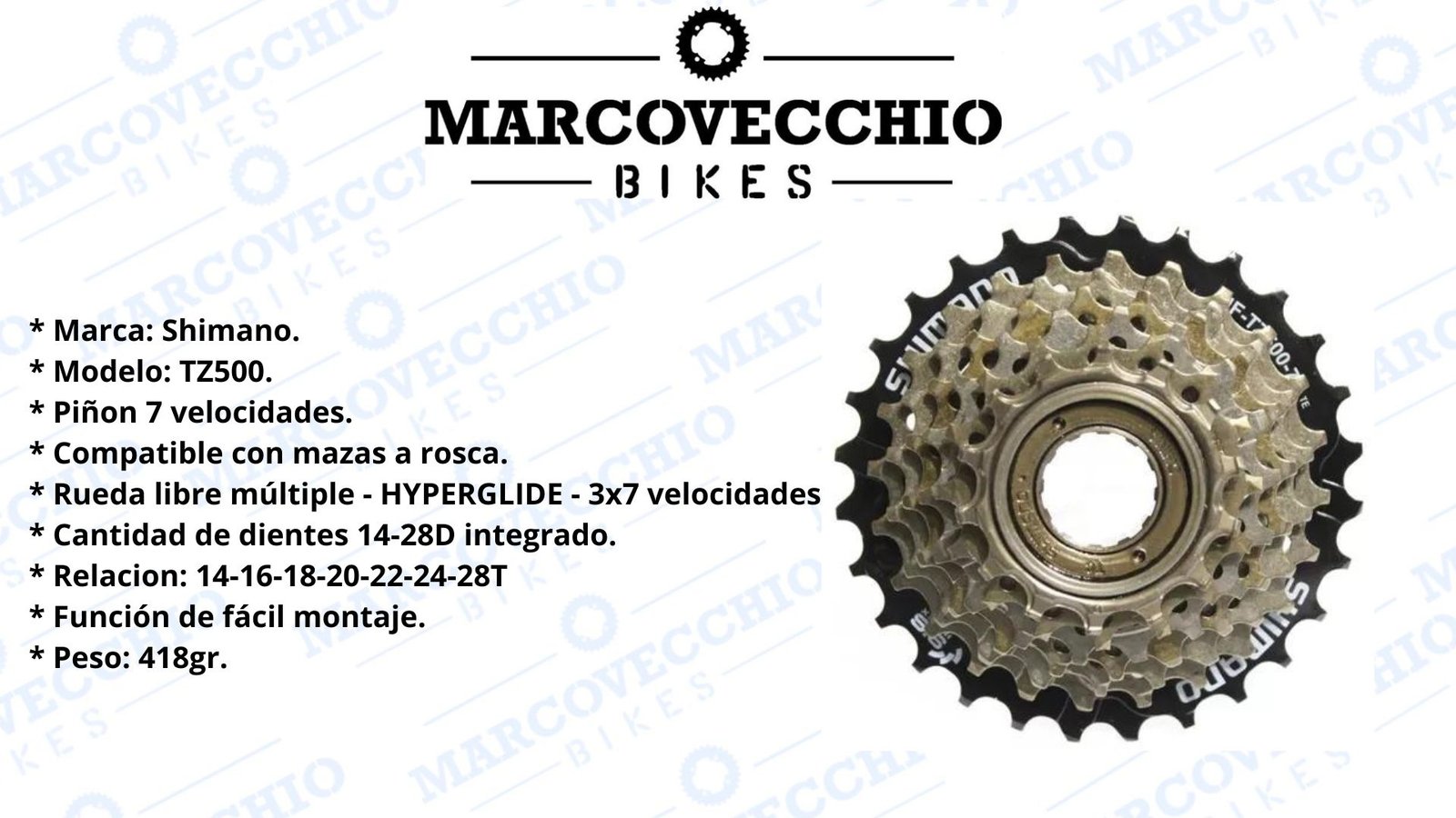 SHIMANO TZ500 A Rosca 14-28t