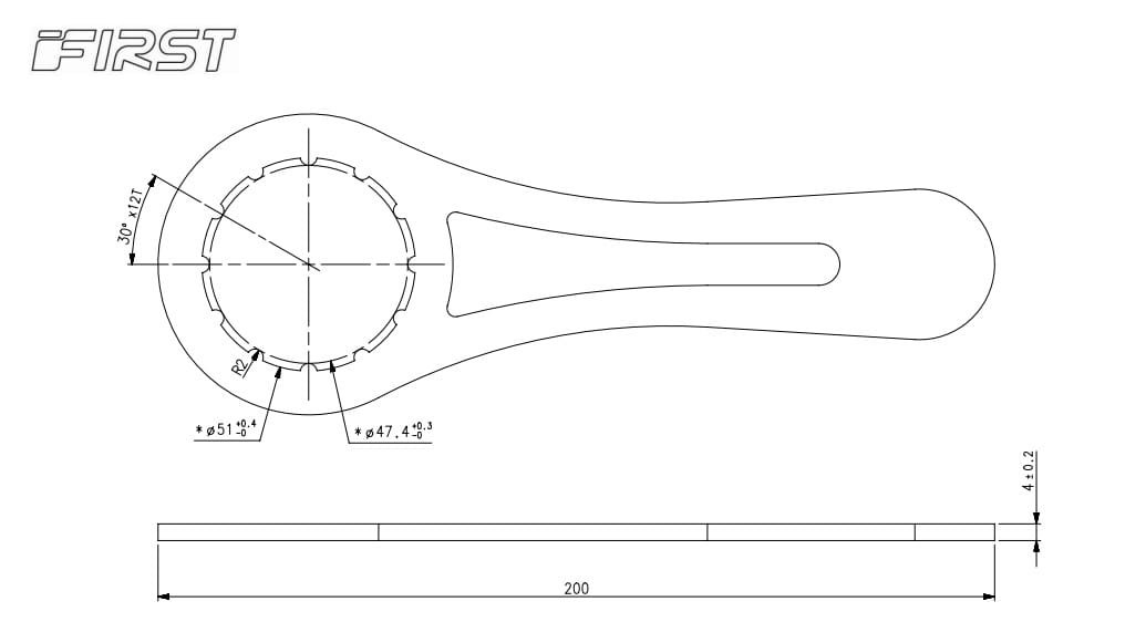 Llave Extractor Para Caja Roscada First T30 12 Estrias