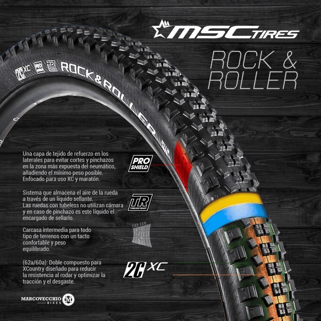 MSC ROCK & ROLLER 29×2.20 TUBELESS 2C PRO SHIELD 60TPI