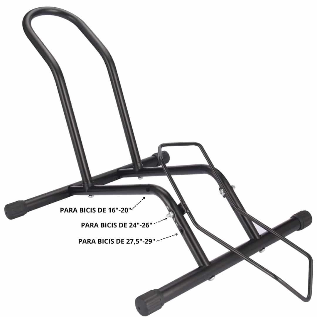 Soporte Para Bicicleta Pie De Apoyo Con Tope Rueda Trasera